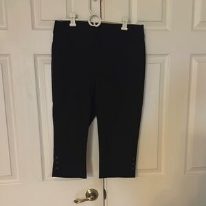 Chico's Black Capri Pants with High Waist and Stretchy Fit